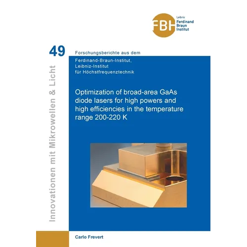 Optimization of broad-area GaAs diode lasers for high powers and high efficiencies in the temperature range 200-220 K