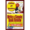 How To Write a Simple Book Review: It's easier than you think!
