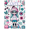 Cute Coloring Book For Girls: Fun and Magical Designs of Sweet Animals and Lovely Things to Color