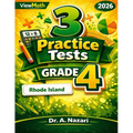 3 Rhode Island RICAS Grade 4 Math Practice Tests: Full-Length Test Prep with Detailed Answer Explanations