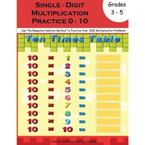 Multiplication Practice Workbook
