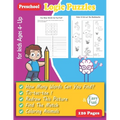 Logic Puzzles for Kids: Preschool Workbook - Ages 4 and Up, pre-handwriting practice activity book for toddler, sequencing workbook