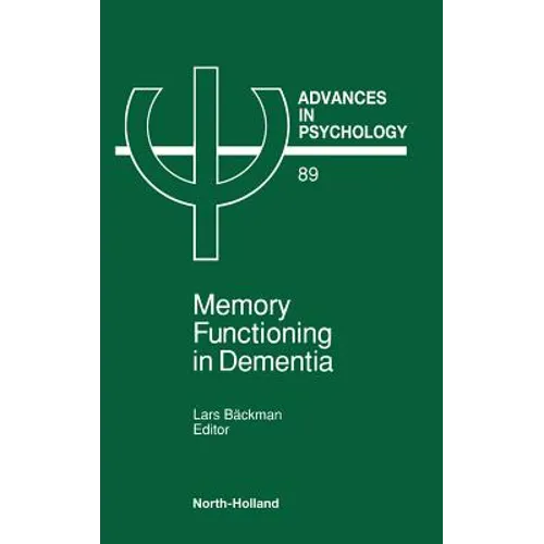 Advances in Psychology V89