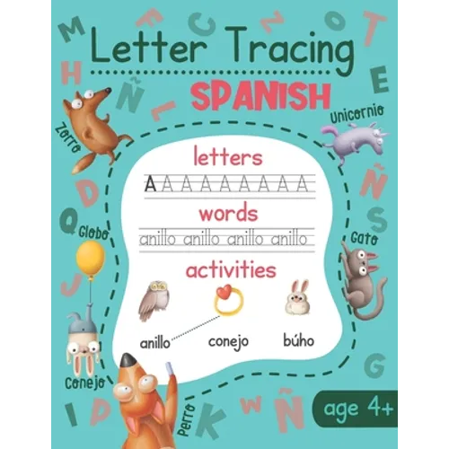 Letter Tracing: Spanish: Spanish Handwriting Practice - Spanish Language Learning for Kids