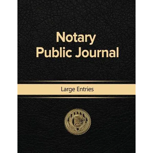 Notary Public Journal Large Entries
