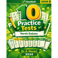 10 North Dakota NDSA Grade 6 Math Practice Tests: The Ultimate Test Prep Collection with Answer Explanations