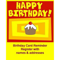 Birthday Card Reminder Register with names & addresses