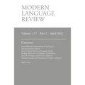 Modern Language Review (117: 2) April 2022