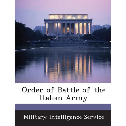 Order of Battle of the Italian Army