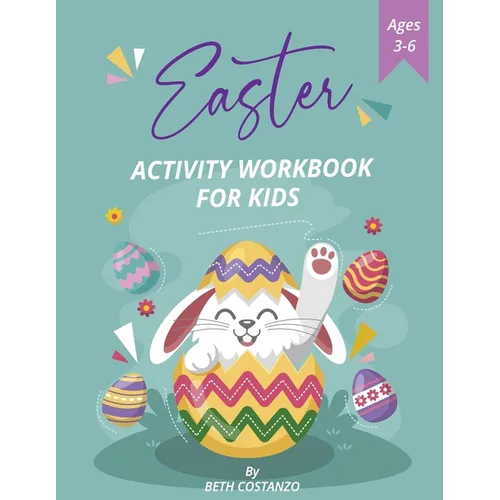 Pre-K, Kindergarten Easter Activity Workbook for Kids! Ages 3-6