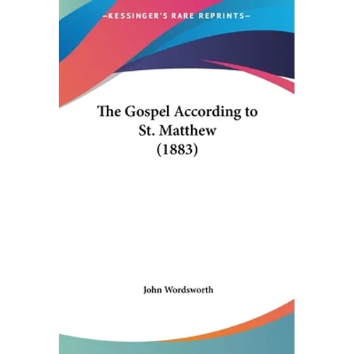The Gospel According to St. Matthew (1883)