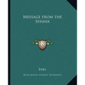 Message from the Sphinx