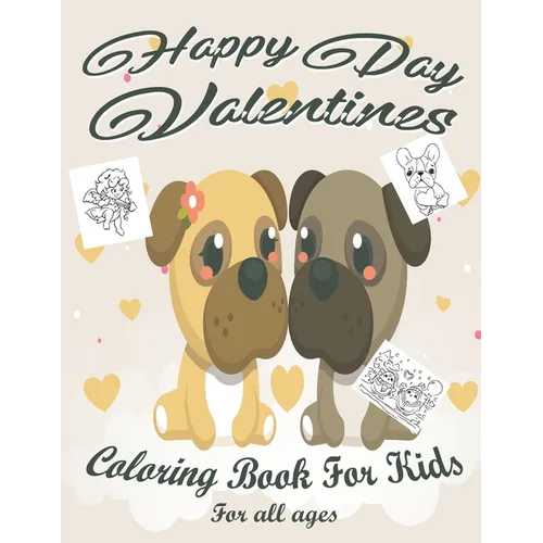 Valentine's Day Coloring Book for Kids: Lovely animals coloring books, Valentine's day coloring book, Baby books valentines day, Valentines day toddle
