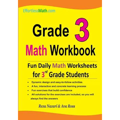 Grade 3 Math Workbook: Fun Daily Math Worksheets for 3rd Grade Students
