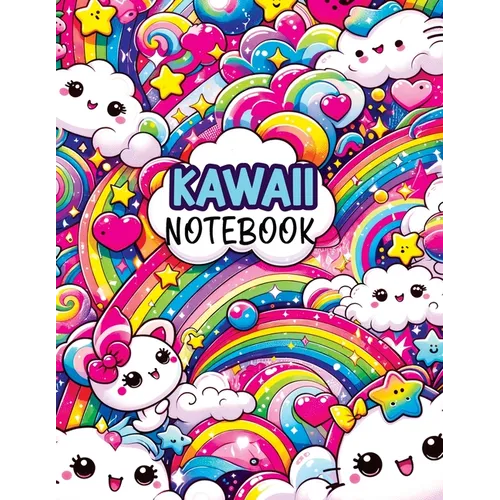 Kawaii Notebook: Composition Notebook for Kids with Dotted Midline and Picture Space Writing Paper, Perfect for Primary Journals in Grades K-2