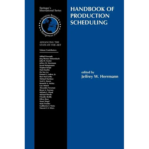 Handbook of Production Scheduling