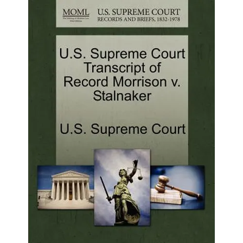 U.S. Supreme Court Transcript of Record Morrison V. Stalnaker