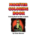 Monster Coloring Book: Coloring book for kids and Adults.