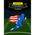 American Football Playbook: Design Your Own Plays, Strategize and Create Winning Game Plans Using Football Coach Notebook with Field Diagrams for Draw