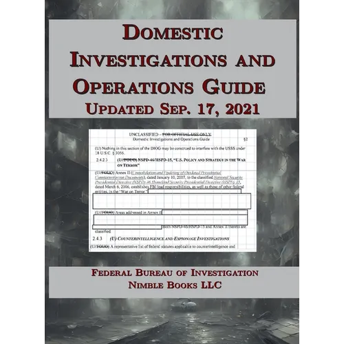 Domestic Investigations and Operations Guide