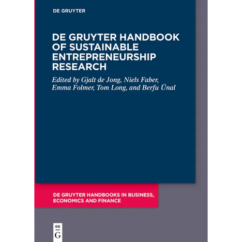 de Gruyter Handbook of Sustainable Entrepreneurship Research