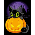 Halloween Cats Coloring Book 1