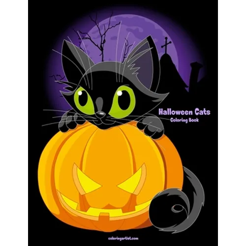 Halloween Cats Coloring Book 1