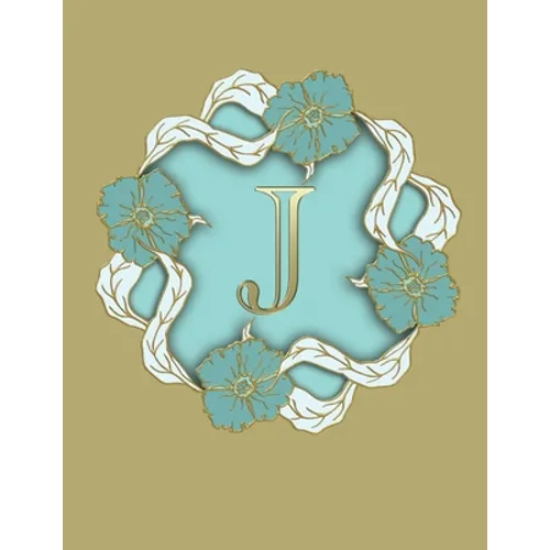 J: 100 Pages 8.5" X 11" Monogram Notebook College Ruled Line Paper