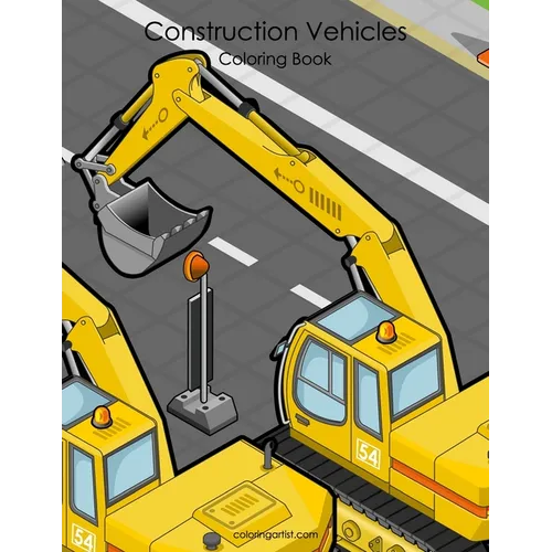 Construction Vehicles Coloring Book 1