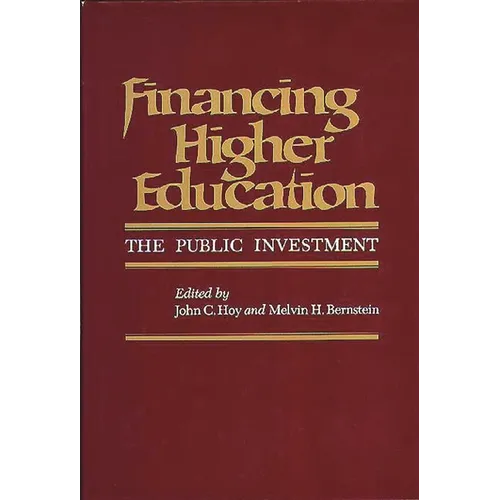 Financing Higher Education: The Public Investment