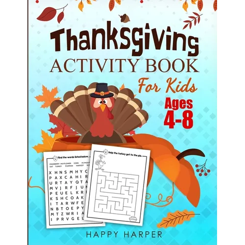 Thanksgiving Activity Book For Kids