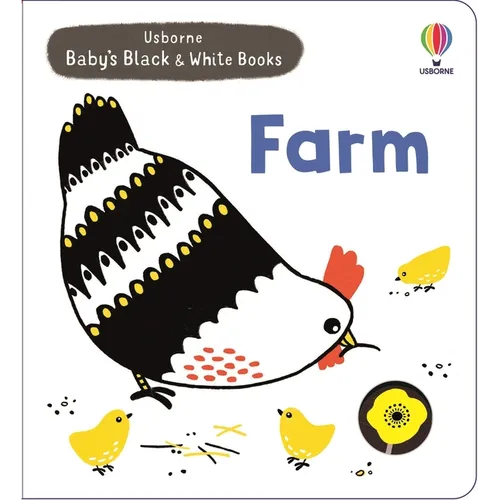 Baby's Black and White Books Farm