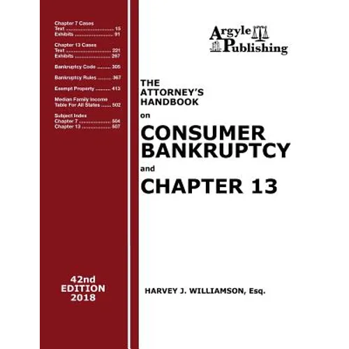 2018 Attorney's Handbook on Consumer Bankruptcy and Chapter 13