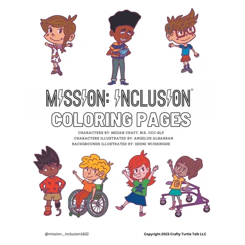 Mission: Inclusion Coloring Pages: Inclusion Coloring