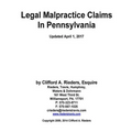 Legal Malpractice Claims In Pennsylvania