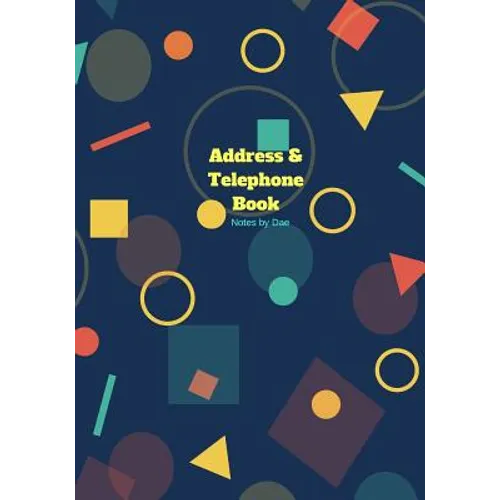 Address and Telephone Book: Softcover 7" x 10" Address and Telephone Book