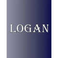 Logan: 100 Pages 8.5" X 11" Personalized Name on Notebook College Ruled Line Paper