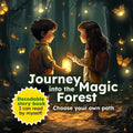 Journey into the Magic Forest: Choose your own path - Decodable story book.