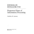 Herman Hollerith, Forgotten Giant of Information Processing: Forgotten Giant of Information Processing
