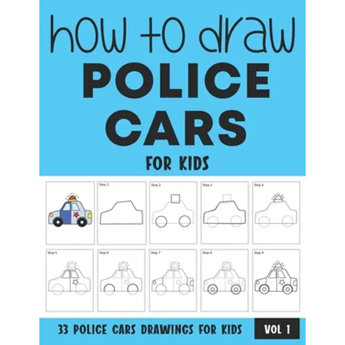 How to Draw Police Cars for Kids - Vol 1