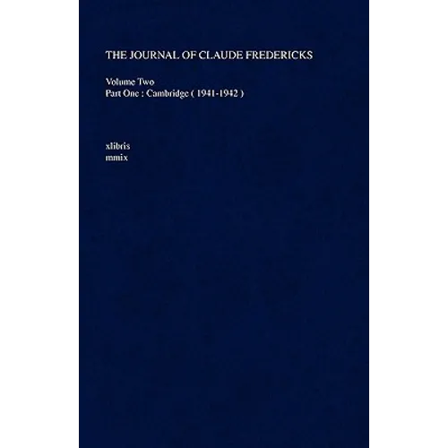 The Journal Of Claude Fredericks