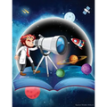 Space Sticker Album: 100 Plus Pages For PERMANENT Sticker Collection, Activity Book For Boys or Girls - 8.5 by 11