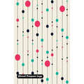 Blood Pressure Log: geometric pattern background from lines and circle cover