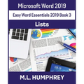 Word 2019 Lists