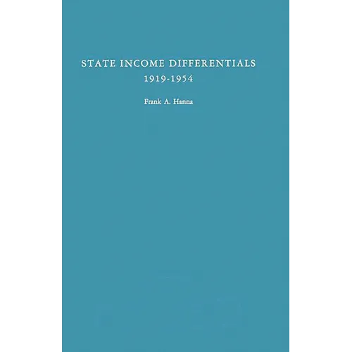 State Income Differentials, 1919-1954