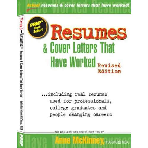 Resumes & Cover Letters That Have Worked