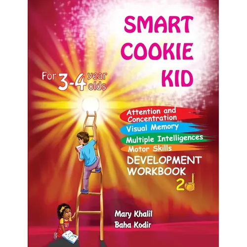 Smart Cookie Kid For 3-4 Year Olds Attention and Concentration Visual Memory Multiple Intelligences Motor Skills Book 2D