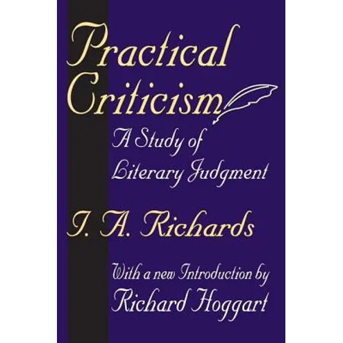 Practical Criticism: A Study of Literary Judgment