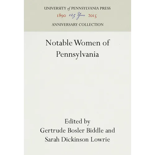 Notable Women of Pennsylvania