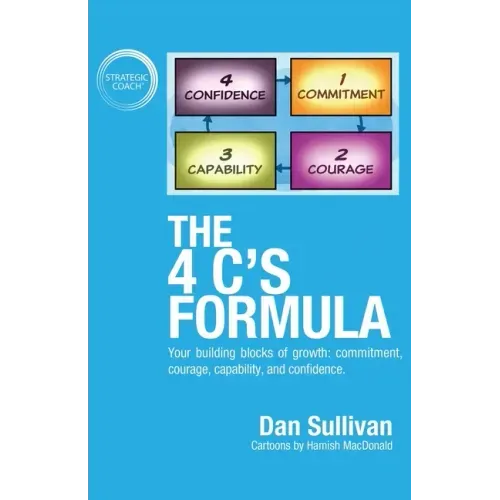 The 4 C's Formula: Your building blocks of growth: commitment, courage, capability, and confidence.